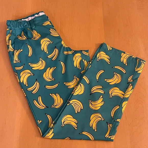 TIPSY ELVES - Green and Yellow Golf pants - Picture 1 of 3